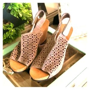 NWT Cork Wedge Shoes